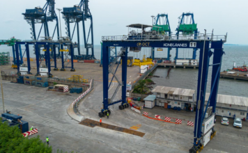 Port d’Owendo : Owendo Container Terminal renforce ses capacités avec trois nouveaux portiques RTG