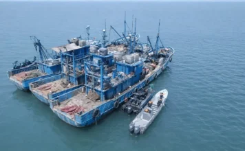 Pêche INN : le Gabon intercepte trois navires étrangers avec 20 tonnes de poissons dans sa ZEE
